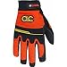 Custom Leathercraft 128X Hivisibility Flex Grip Work Gloves, Extra Large