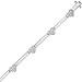 10K White Gold 0.15 ct. Diamond Heart Bracelet (Highest Quality)