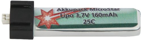Jamara 140160 - Akkupack MicroStar Lipo 3.7 V 160 mAh 25C