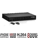 Lorex Edge+ LH328501 8-Channel Video Security DVR with Internet, 3G Mobile Viewing and 500GB HDD (Black)