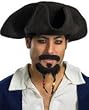 Pirate Hat w/ Mustache & Goatee Adult