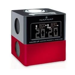 Naf Naf retro cube alarm clock radio