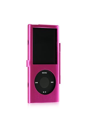 iPod Nano 4th Generation NanMetal 4G Aluminum Case - Pink (Free Screen Protector)