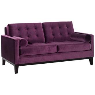Centennial Eggplant Velvet Loveseat