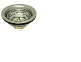 Elements of Design E111 Stainless Steel Kitchen Basket Strainer, Brushed Nickel