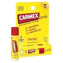 Carmex Lip Moisturizing Click-Stick With Sunscreen SPF#15 Original Balm 0.15 oz. (Pack of 12)