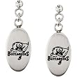 Stainless Steel Tampa Bay Buccaneers Logo Dangle Earrings