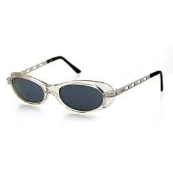 VERSUS Clear Sunglasses with Smoke Colored Lenses. Model: E31-924-C