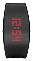 Starck - PH1116 - Montre Homme - Affichage LED Rouge - Bracelet noir en Caoutchouc