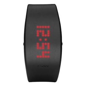 Starck - PH1116 - Montre Homme - Affichage LED Rouge - Bracelet noir en Caoutchouc