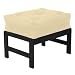Black Ottoman with Natural Mattress