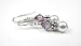 June Lt. Amethyst Sterling Silver Swarovski Crystal Beaded Birthstone Pearl Drop Earrings