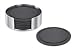 ZACK 20384 VETRO Glasuntersetzer mit Halter, Silikon, Set 6