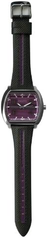 DakotaWatch 60251 Adult's Cut Edge Leather Watch Purple One Size