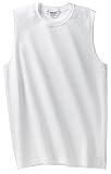 NEW Gildan Ultra Cotton - Sleeveless T-Shirt White-2XL