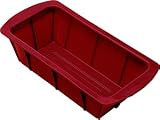 SiliconeZone Flexible Bakeware Red Flexible Loaf Mold 1-lb.