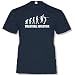 VOLLEYBALL EVOLUTION -Herren T-Shirt in Navy / Weiss Gr. L