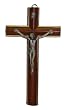 Crucifix - Wood Wall Cross - 8" Height