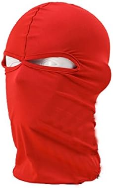 Koveinc UV Protective Mask Full Face Motorcycle Balaclava Red