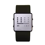 Nooka Unisex Zot Aluminum Black and Silver Watch #ZOT-AL-BK