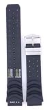 Citizen Watch Band Divers Original 20mm Rubber Depth Meter Silver-Tone Buckle