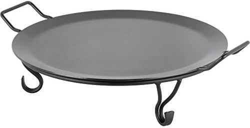 American Metalcraft GS18 Round Wrought Iron Griddle 18" with Matching Stand