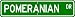 pomeranian1  - Pomeranian STREET SIGN High Quality Aluminum Dog Lover
