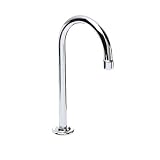 American Standard 6832.000.002 Amarilis Heritage Gooseneck Widespread Lavatory Faucet Grid Drain Less Handles, Polished Chrome