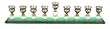 UK85115 - CRYSTAL MENORAH - PITCHERS