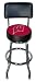 Wisconsin Badgers Single Rung Bar Stool with Back