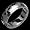 Della - size 6.25 Titanium Band with a Hammered Finish