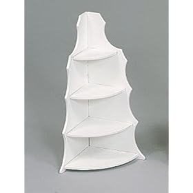<b>PuzzleCraft Wooden 4-Tier Corner Shelf</b>