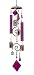 Kitchen & Housewares : SohoDecor 22 Inch Funky Jellyfish Stained Glass Wind Bell - Purple