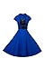 iLover Women's Classy Vintage Audrey Hepburn Style 1940's Rockabilly Evening Dress