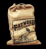 Wood Products 9908 Fatwood Burlap Bag, 8 Pounds