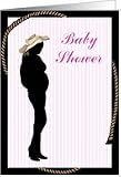 western Mom Baby Shower Card Card