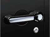 Jeep Wrangler Chrome Door Handle Insert and Thumb Button Cover