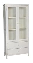 Square Nest White Barn Wood Country Cabinet