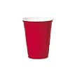 Plastic Party Cold Cups, 16 oz., Red, 20 Bags of 50/Carton