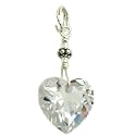14mm CUBIC ZIRCONIA HEART Charm