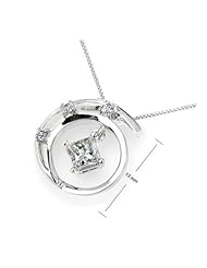 Moon And Stars - Diamond And 18K White Gold Pendant