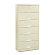 6 Shelf 36"W Letter Size Lateral File Putty