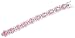 Cubic Zirconia Pink Sapphire Diamond Silver Bling Bracelet (Holiday Special)