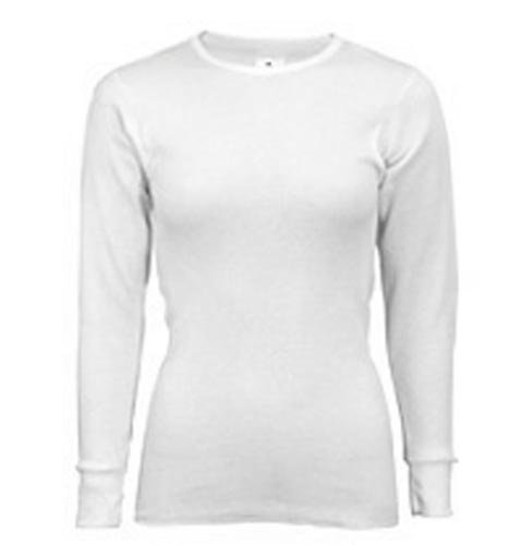 Indera - Ladies Plus Size Thermal Long John Top 500LSX, White (Size XXXX-Large)