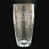 Review PSUK  / Oval Crystal Vase. Can be personalised with up to 50 characters/letters