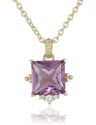 Judith Ripka "Candy" Candy Stone Purple Pendant Necklace, 17"