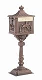 Victorian Pedestal Mailbox - 8 Colors - Rustproof!