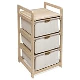 Badger Basket Three Drawer Hamper/Storage Unit