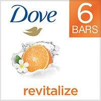 Dove go fresh Revitalize Beauty Bar, 4 oz, Mandarin & Tiare Flower, 6 ea