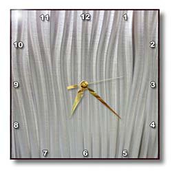 Silver Matte Like - 10x10 Wall Clock